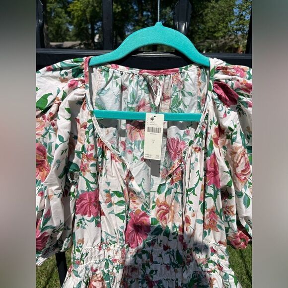 Anthropologie Somerset Puff Sleeve Tiered Maxi Dress NWT - Picture 6 of 9